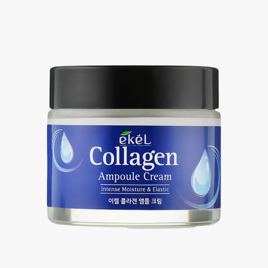 Ampoule face cream with collagen