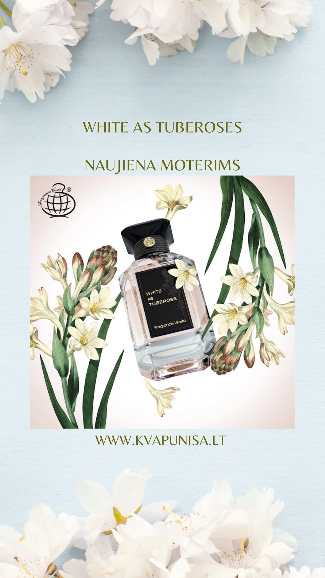 White As Tuberose Fragrance World Arabiški kvepalai 100ml