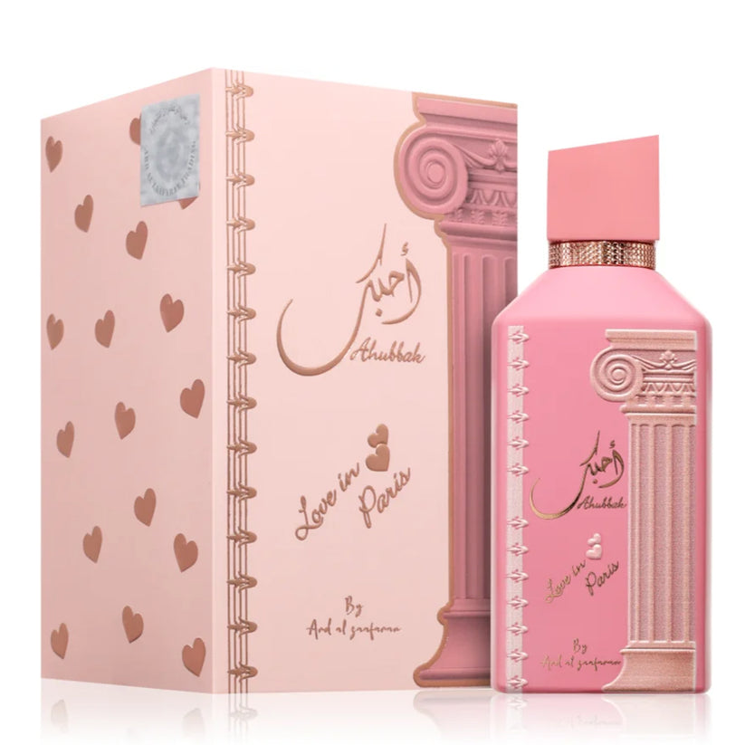 Ahubbak Love in Paris Eau de Parfum Unisex By Ard Al Zaafaran - 100ml