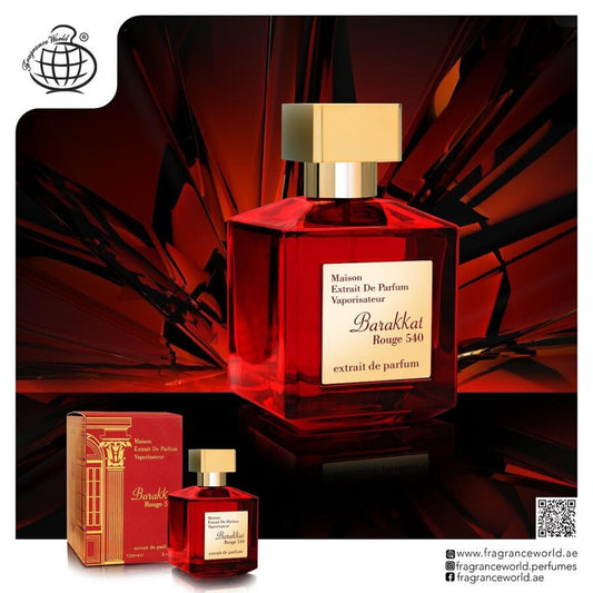 ,,Barakkat ROUGE 540″ extrait de Parfum ( 100 ml., EDP), Fragrance World