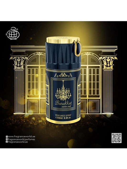 Barakat Satin Oud/Perfumed body spray/deodorant 250 ml