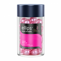 ELLIPS tepami vitaminai pažeistiems plaukams su keratinu HAIR REPAIR, 50 vnt.