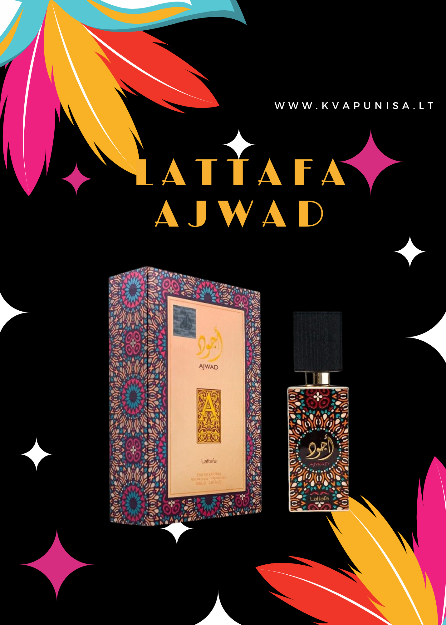 Ajwad by Lattafa EDP 60ml Arabų Emiratai