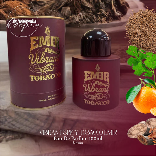 Wibrujący pikantny tytoń Emir 100ml. Edp /Unisex