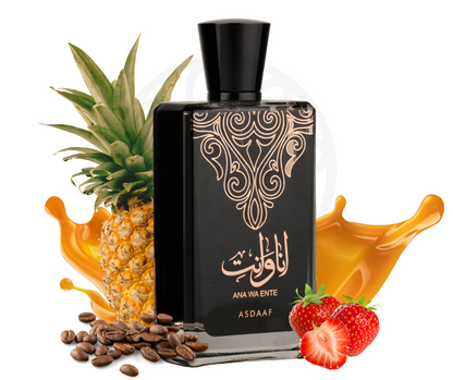 Lattafa Asdaaf Ana Wa Ente oryginalne arabskie perfumy dla kobiet i mężczyzn, EDP, 100ml.